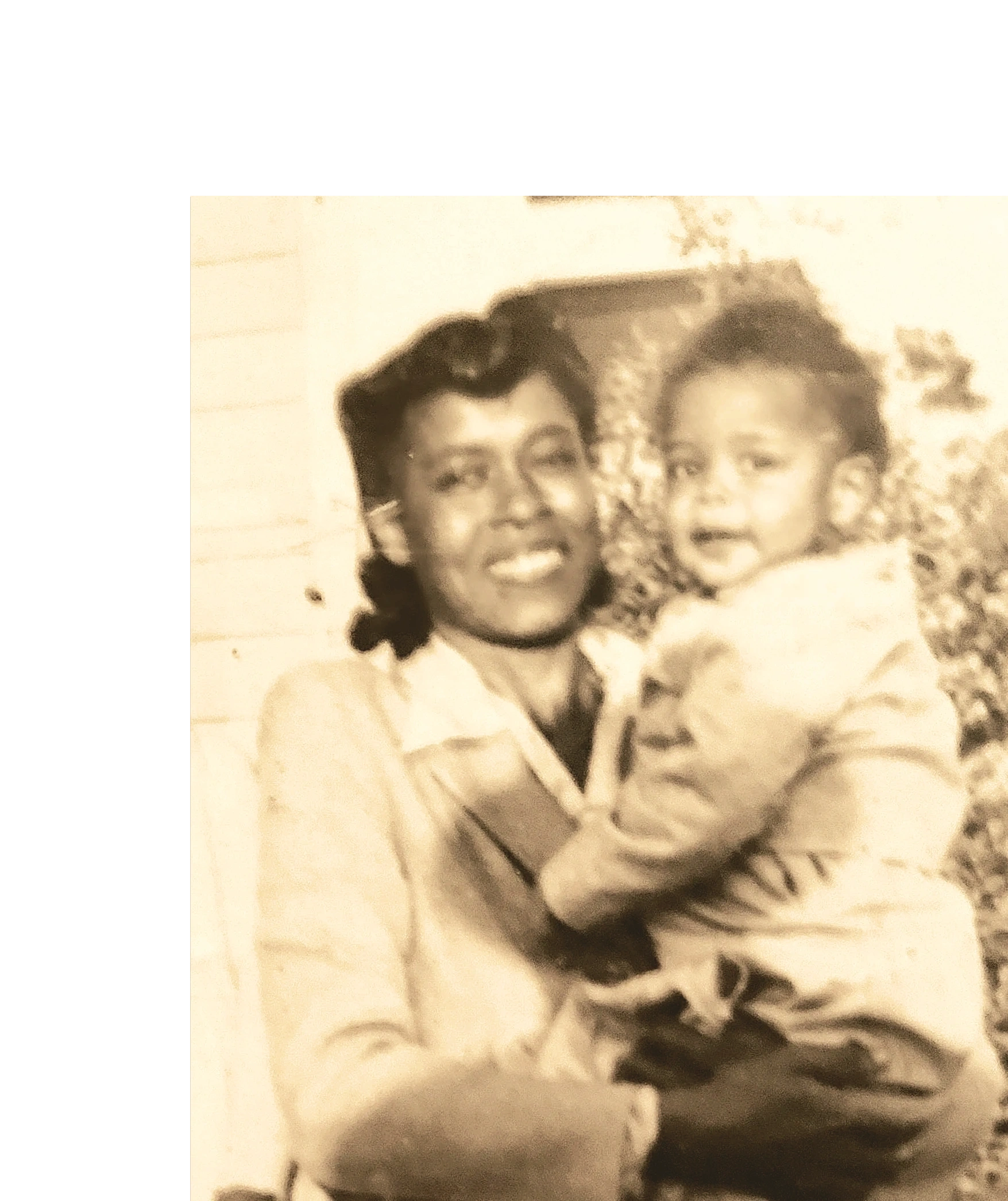 Vintage family photograph mother and child
